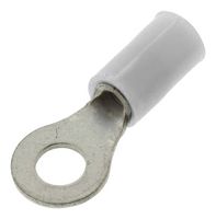 TE CONNECTIVITY - AMP 50840 Ring Tongue Terminal, M4, #8, 14 AWG, 2.15 mm², PIDC STRATO-THERM, White