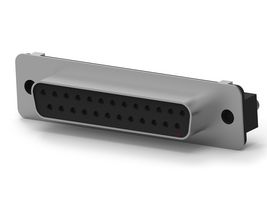 AMP - TE CONNECTIVITY 2-5747708-0 D Sub Connector, Standard, Receptacle, AMPLIMITE HD-20, 25 Contacts, DB, Solder