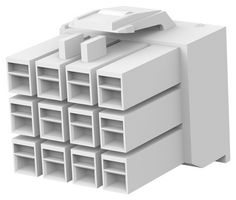 TE CONNECTIVITY - AMP 176278-1 Connector Housing, Universal Power, Plug, 12 Ways, 3.96 mm