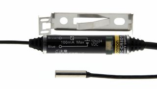 OMRON INDUSTRIAL AUTOMATION E2EC-CR8D1. Proximity Sensor, Inductive, Cable Amplifier, 0.8 mm, SPST-NO, 10 to 30 VDC