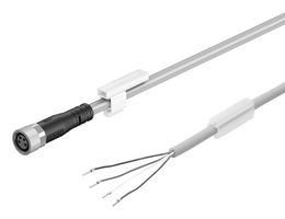 FESTO NEBU-M8G4-K-9-LE4 Sensor Cable, M8 Receptacle, Free End, 4 Positions, 9 m, 29.5 ft