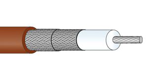 HUBER+SUHNER K_02252_D Coaxial Cable, K 02252 D / RD316 / RG316D, 3mm, 50ohm, 25m