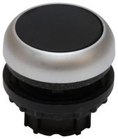 EATON MOELLER M22-DR-S Pushbutton, RMQ-Titan M22 Series, Flush, Black, Maintained, Silver Bezel