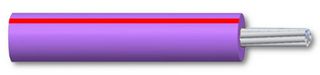 MULTICOMP PRO MP005387 Wire, PVC, Red, Violet, 20 AWG, 16 x 0.2mm, 328 ft