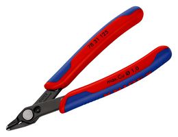KNIPEX 78 31 125 Cutter, Electronic, 125 mm, Shear, 7.5 mm, 60 °