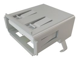 SAMTEC USB-A-S-F-W-TH USB Connector, USB Type A, USB 2.0, Receptacle, 4 Ways, Through Hole Mount, Right Angle