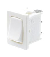 MULTICOMP PRO MP005717 Rocker Switch, On-Off, SPST-NO, Non Illuminated, Panel Mount, White