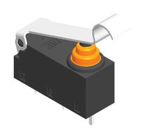 MULTICOMP PRO MP006211 Microswitch, Snap Action, Simulated Roller Lever, SPDT, PC Pin, 2 A, 12 V