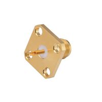 MULTICOMP PRO MP006808 RF / Coaxial Connector, SMA Coaxial, Straight Jack, Solder, 50 ohm, Beryllium Copper