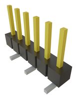 SAMTEC TSM-106-01-L-SV-TR Pin Header, Board-to-Board, 2.54 mm, 1 Rows, 6 Contacts, Surface Mount, TSM Series