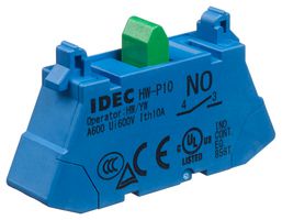 IDEC HW-P10 Contact Block, Push In, 1 Pole, 10 A, 110 V