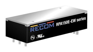 RECOM POWER RPA150E-4848SEW/P Isolated Through Hole DC/DC Converter, ITE, Eighth Brick, 6:1, 150 W, 1 Output, 48 V