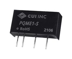 CUI PQME1-S12-S12-S Isolated Through Hole DC/DC Converter, ITE, SIP, 1:1, 1 W, 1 Output, 12 V