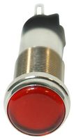 DIALIGHT 656-1105-304F LED Panel Mount Indicator, Red, 120 V, 12.7 mm, 5 mA, IP66, NEMA 4X
