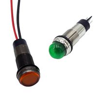 DIALIGHT 656-1202-303F LED Panel Mount Indicator, Green, 5 VDC, 12.7 mm, 15 mA, 1.6 cd, IP66, IP67, NEMA 4X