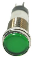 DIALIGHT 656-1205-304F LED Panel Mount Indicator, Green, 120 V, 12.7 mm, 5 mA, IP66, NEMA 4X