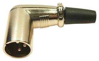 MULTICOMP PRO MP60963N XLR Connector, 3 Contacts, Plug, Cable Mount, Metal Body, MP Right Angle XLR