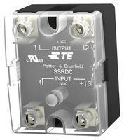 POTTER&BRUMFIELD - TE CONNECTIVITY SSRDC-200D40 Solid State Relay, SPST-NO, 40 A, 200 VDC, Panel Mount, Screw