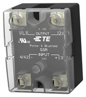 TE CONNECTIVITY - POTTER&BRUMFIELD SSR-480A125 Solid State Relay, SPST-NO, 125 A, 660 VAC, Chassis, Screw, Zero Crossing