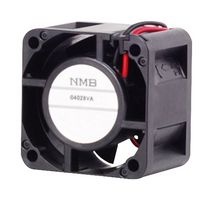 NMB TECHNOLOGIES 04028VA-24N-AA-00 DC Axial Fan, 24 V, Square, 40 mm, 28 mm, Ball Bearing, 14.5 CFM