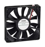 NMB TECHNOLOGIES 08015SS-24M-AA-00 DC Axial Fan, 24 V, Square, 80 mm, 15 mm, Sleeve Bearing, 30 CFM