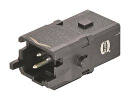 HARTING 09100022606. Heavy Duty Connector, Han 1A, Insert, 2+PE Contacts, 1A, Plug, Screw Pin