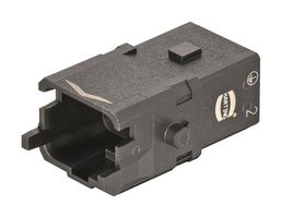 HARTING 09100033206. Heavy Duty Connector, Han 1A, Insert, 3+PE Contacts, 1A, Plug, Crimp Pin - Contacts Not Supplied