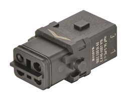 HARTING 09100033306. Heavy Duty Connector, Han 1A, Insert, 3+PE Contacts, 1A, Receptacle