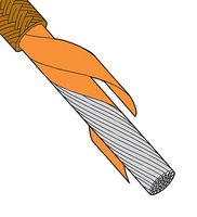OMEGA HTMG-1CU-316S/C-25 Wire, Hook Up, Stranded, Mica Glass, Tan, 16 AWG, 26 x 30AWG, 25 ft