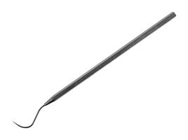 MENDA 35623 Hook Probe, Single Ended, Stainless Steel, Curved, 133mm Probe Length, 23mm Tip Length