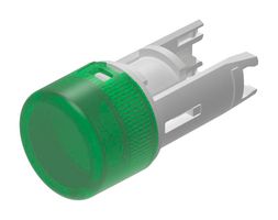 EAO 18-931.5L Lens, Illum, Plastic, Round, Green, 18 Series