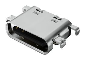 GCT USB4520-03-0-A USB Connector, 5A, 48V, 240W, USB Type C, USB 2.0, Receptacle, 16 Ways