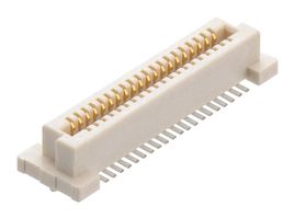 HARWIN M58-2800442R Mezzanine Connector, Receptacle, 0.8 mm, 2 Rows, 40 Contacts, Surface Mount, Phosphor Bronze