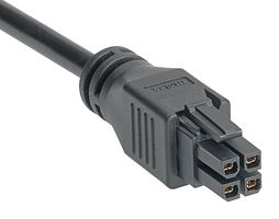MOLEX 245132-0420 Cable Assembly, Micro-Fit 3.0 Receptacle to Micro-Fit 3.0 Receptacle, 4 Ways, 3 mm, 2 Row, 2 m