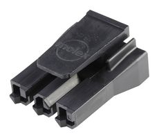 MOLEX 172672-3003 Connector Housing, Black, Super Sabre 172672 Series, Receptacle, 3 Ways, 7.5 mm