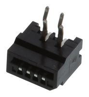 AMPHENOL COMMUNICATIONS SOLUTIONS HLW4R-2C7LF FFC / FPC Board Connector, 1 mm, 4 Contacts, Receptacle, FCI HLW-R Series, Through Hole Straight