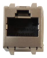AMPHENOL COMMUNICATIONS SOLUTIONS RJE45-188-1401 Modular Connector, RJ45 Jack, 1 x 1 (Port), 8P8C, Cat6, Through Hole Mount