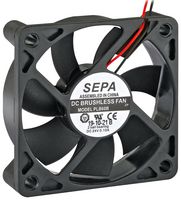 SEPA PLB60B12FSE33A DC Axial Fan, 12 V, Square, 60 mm, 15 mm, Ball Bearing