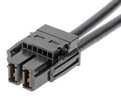 MOLEX 218056-0210 Cable Assembly, EXTreme Guardian Receptacle to EXTreme Guardian Receptacle, 2 Ways, 11 mm, 1 Row