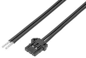 MOLEX 219657-2020 Cable Assembly, Pico-Lock Receptacle to Free End, 2 Ways, 2 mm, 1 Row, 50 mm, 2 "