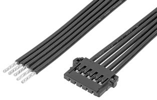 MOLEX 219657-2052 Cable Assembly, Pico-Lock Receptacle to Free End, 5 Ways, 2 mm, 1 Row, 150 mm, 5.9 "