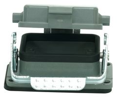 MULTICOMP PRO MP009355 Heavy Duty Connector, Base, Bulkhead Mount, Aluminium Body, 1 Lever, 6B