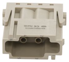 MULTICOMP PRO MP009503 Heavy Duty Connector, MP-HM INSERTS, Module, 6 Contacts, Plug, Crimp Pin - Contacts Not Supplied