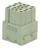 MULTICOMP PRO MP009510 Heavy Duty Connector, MP-HM INSERTS, Module, 20 Contacts, Receptacle