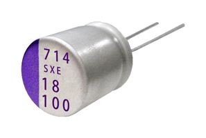 PANASONIC 80SXE47M Polymer Aluminium Electrolytic Capacitor, 47 µF, 80 V, Radial Leaded, 0.028 ohm
