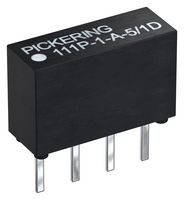 PICKERING 111P-1-A-5/1D Reed Relay, SPST-NO, 5 VDC, 111 Series, Through Hole, 400 ohm, 500 mA