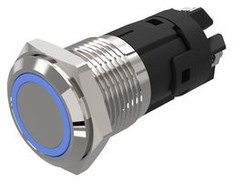 EAO 82-4552.2123 Vandal Resistant Switch, 82 Series, 16 mm, SPDT, Maintained, Round Flat Flush, Natural