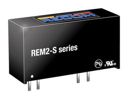 RECOM POWER REM2-0505S Isolated Through Hole DC/DC Converter, Medical, SIP, 1:1, 2 W, 1 Output, 5 V