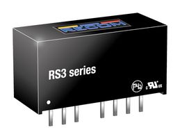 RECOM POWER RS3-1205S/H3 Isolated Through Hole DC/DC Converter, Medical, SIP, 2:1, 3 W, 1 Output, 5 V
