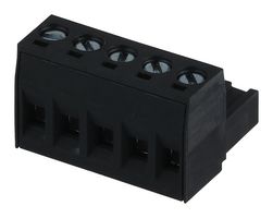 MOLEX 39520-0005 Pluggable Terminal Block, 5 mm, 5 Ways, 26 AWG, 12 AWG, 3.31 mm², Screw